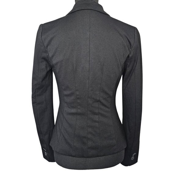 Women's Fitted Tuxedo Black Blazer, Le Chateau, XXS - Picture 2 of 16